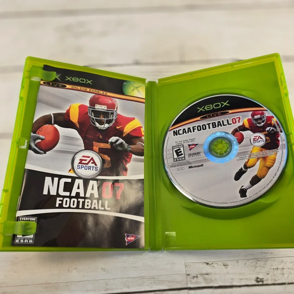 NCAA Football 07 EA Sports Original Xbox Game CIB with Manual